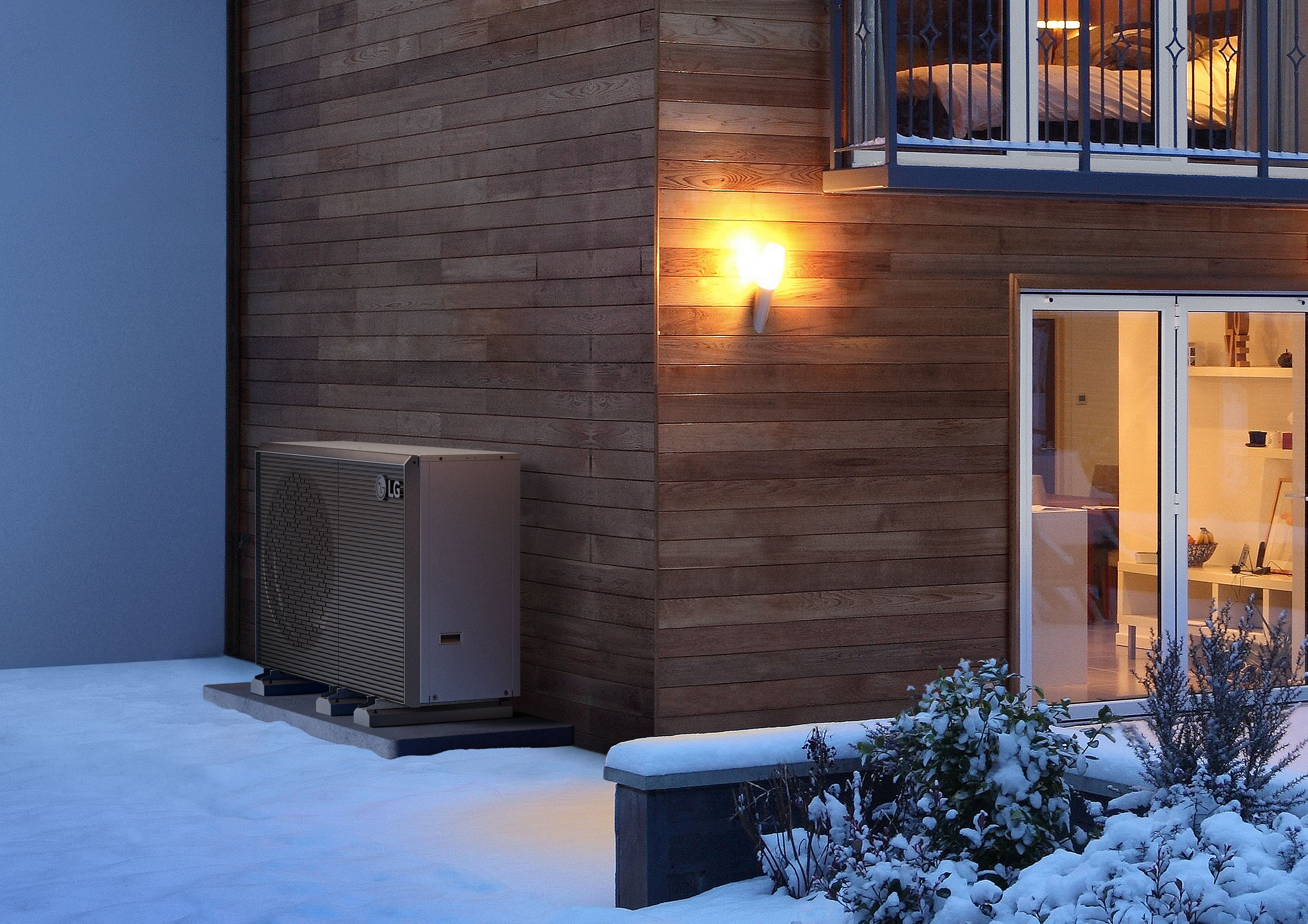 Fluisterstille LG warmtepomp